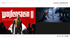 Desktop Screenshot of mick-gordon.com