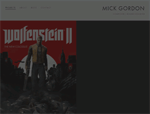 Tablet Screenshot of mick-gordon.com